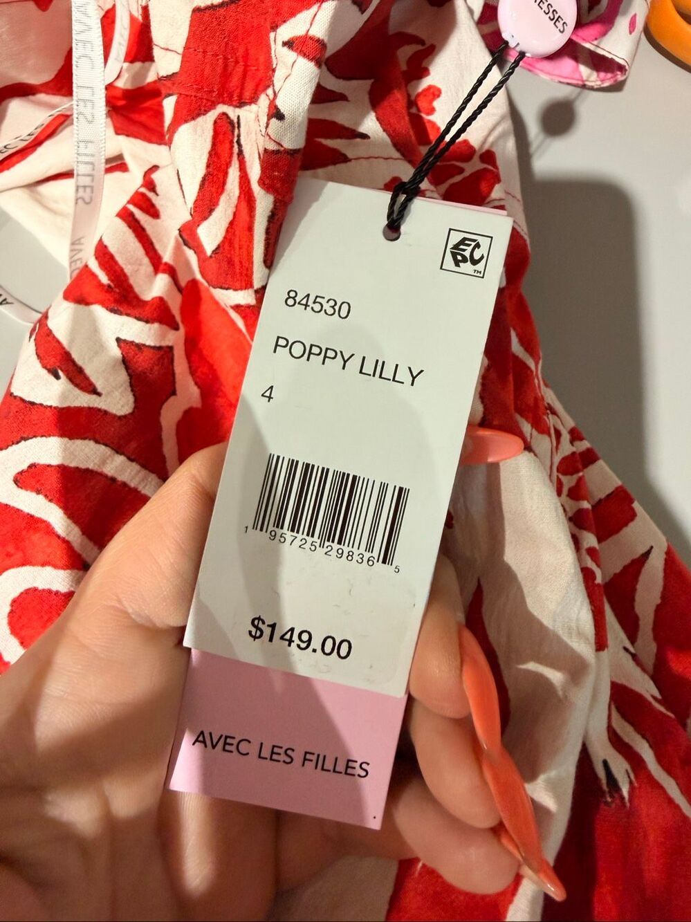 Avec Les Filles Polynesian Floral Midi Sun Dress Poppy Lilly 4 - Picture 4 of 4